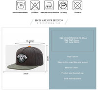 PANGKB Brand BRIGHT MINDS CAP fashion gray hip hop Street dance snapback hat for men women adult outdoor casual sun baseball cap