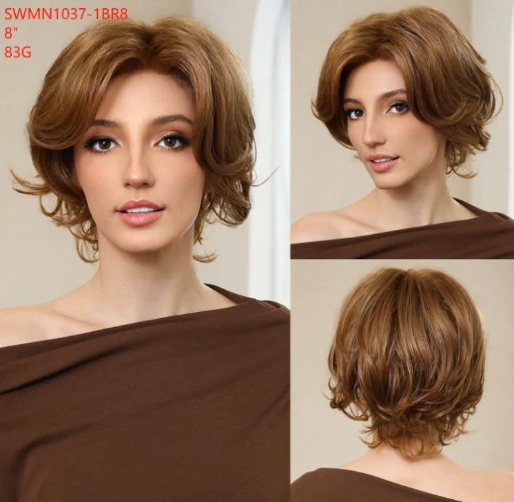 New Arrival High Quality Transparent Lace Synthetic Fiber Monofilament Mono Lace Wigs for Women Heat Resistant White Wig