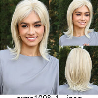 New Arrival High Quality Transparent Lace Synthetic Fiber Monofilament Mono Lace Wigs for Women Heat Resistant White Wig