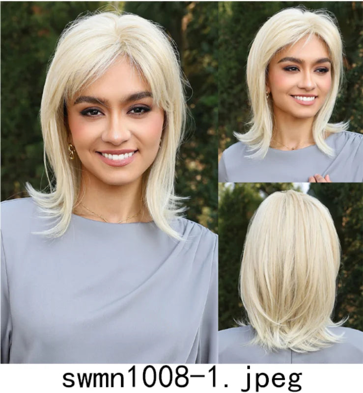 New Arrival High Quality Transparent Lace Synthetic Fiber Monofilament Mono Lace Wigs for Women Heat Resistant White Wig