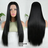 Julianna Lace Front Wig Highlight Ombre Colored Natural Hairline Heat Resistant Body Loose Deep Wave Synthetic Lace Frontal Wig