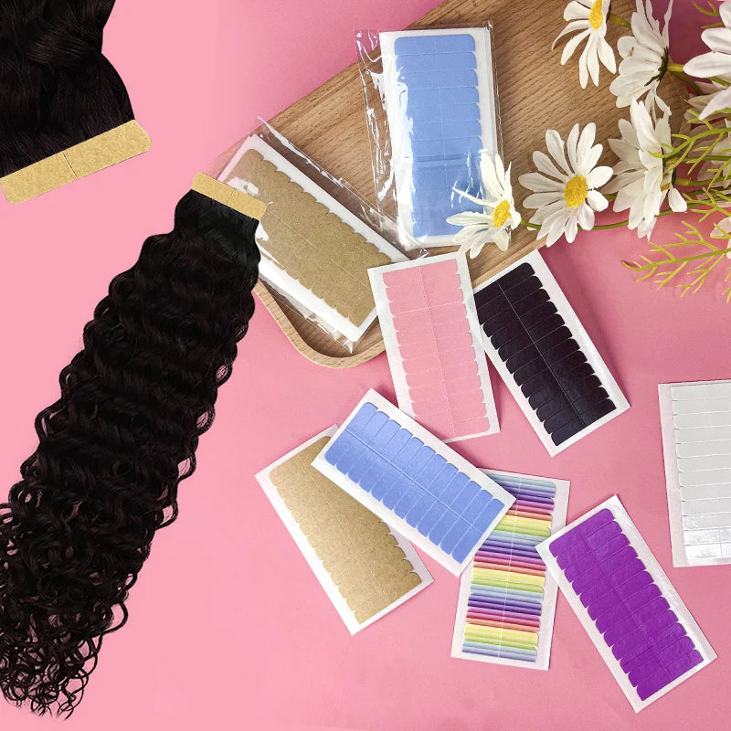 Super Adhesive Double Side Hair Extensions Tape for Lace Hair Extension Wig Tape Tabs