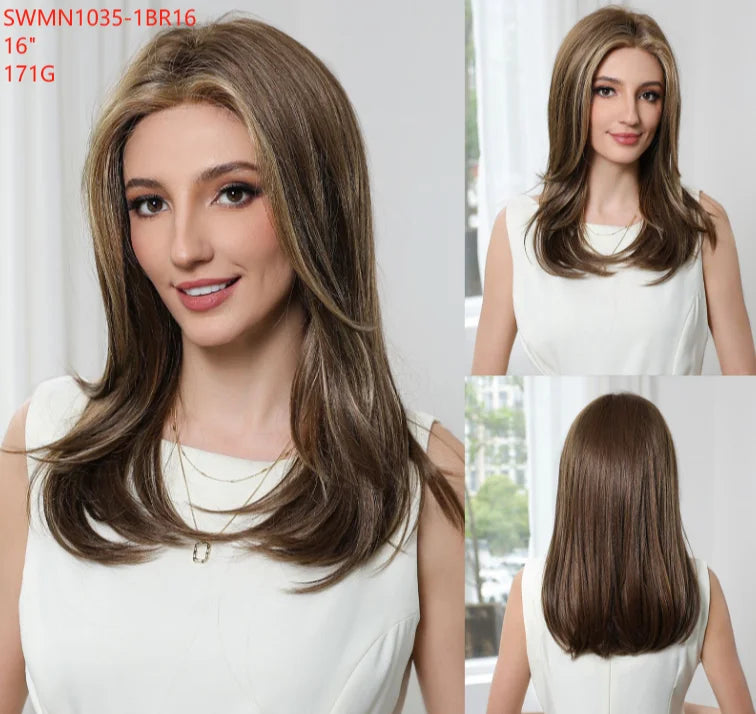 New Arrival High Quality Transparent Lace Synthetic Fiber Monofilament Mono Lace Wigs for Women Heat Resistant White Wig