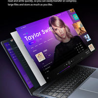 15.6 inch Laptop Intel Core i7-1255U i9-12900H Ultrabook Computer 2*DDR4 MAX 64GB RAM 2*M.2 2TB SSD Notebook Fingerprint unlock