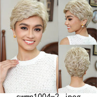 New Arrival High Quality Transparent Lace Synthetic Fiber Monofilament Mono Lace Wigs for Women Heat Resistant White Wig