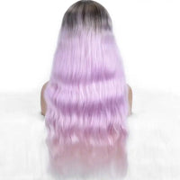 Wholesale Machine Made 28 Inch Long Natural Wave High Temperature Synthetic Hair Wigs 150% Density Unique Color Bangs Wig