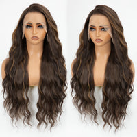 Wholesale 13*4 Premium Lace Long Straight Heat-Friendly Synthetic Glueless Lace Front Wigs High Temperature Fiber for Women