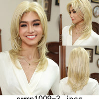 New Arrival High Quality Transparent Lace Synthetic Fiber Monofilament Mono Lace Wigs for Women Heat Resistant White Wig