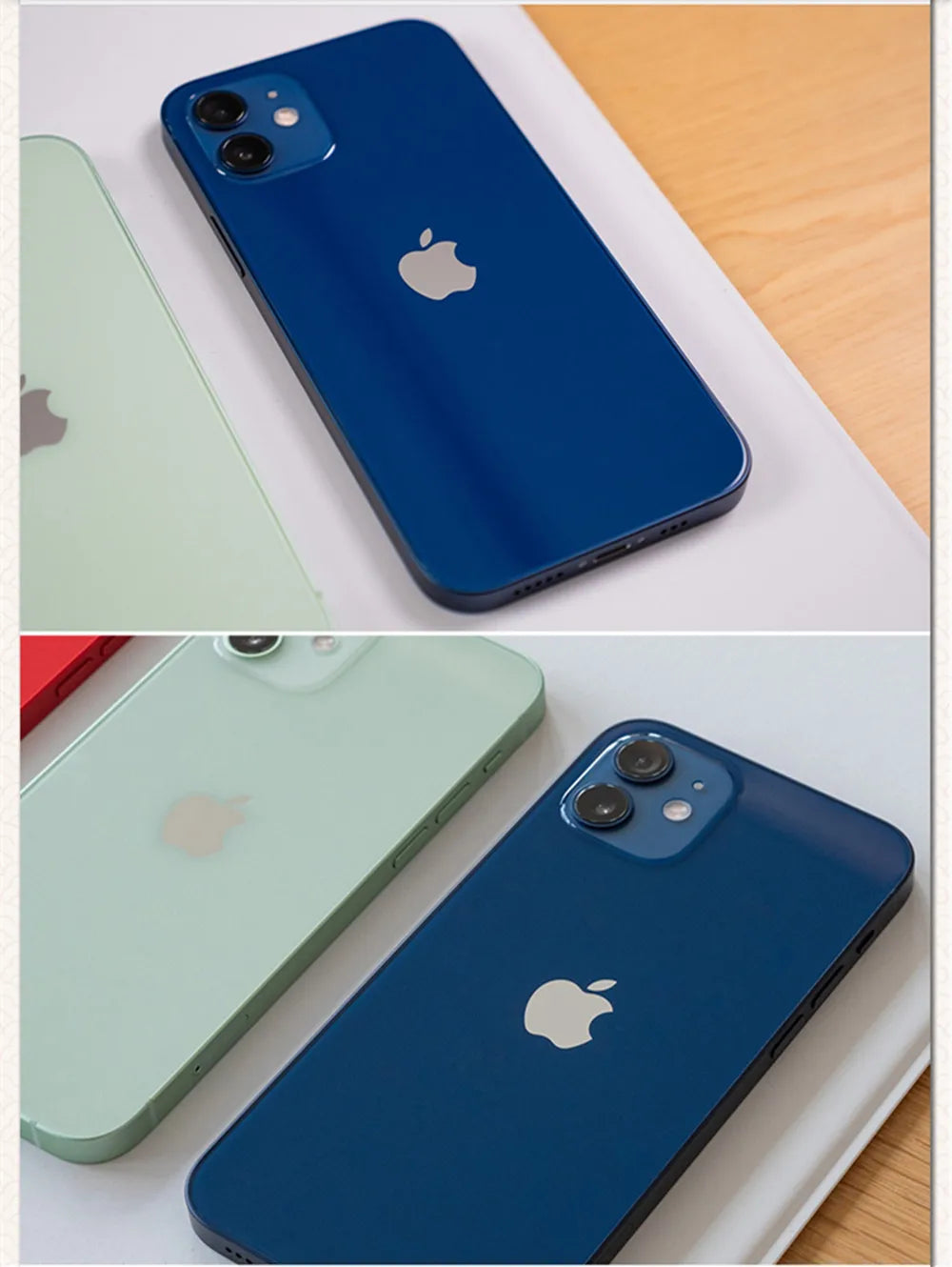 Original CN&US Version iPhone 12 5G 6.1" Super OLED RAM 4GB ROM 64/128/256GB A14 Bionic Face ID NFC Genuine iPhone12 2Sims&1sim