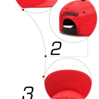 PANGKB Brand LEGEND CAP summer breathable quick drying red 23 snapback hat adult sports hip hop outdoor sun baseball cap