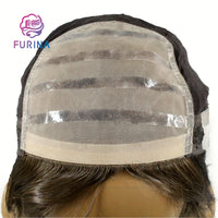 Furina Wholesale Natural Fiber Synthetic Wigs Mono Silk Top Jewish European Wig Special Color for Black Women