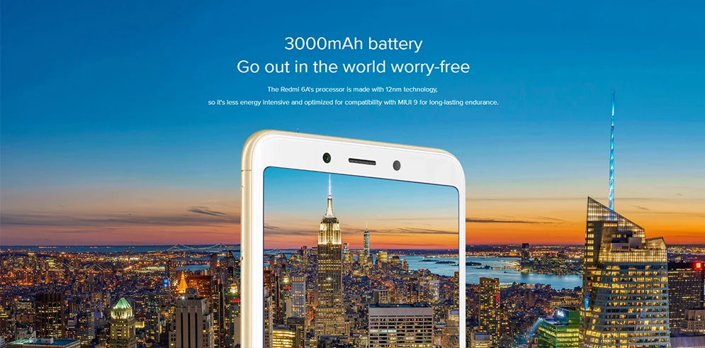 Xiaomi Redmi 6A Smartphone 5.45'' Full Screen AI Face Helio A22 Processor google play used phone