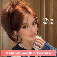 Monotop U Lace Long Straight Layered Wig for Women 26 Inches Friendly Heat Resistant Synthetic Burgundy Wig Natural Hairline