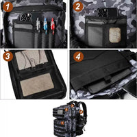 Outdoor 3P Tactical Backpack Multi-Functional with Kettle Bag Large Capacity Outdoor Camping Waterproof Sport Climbing Backpack