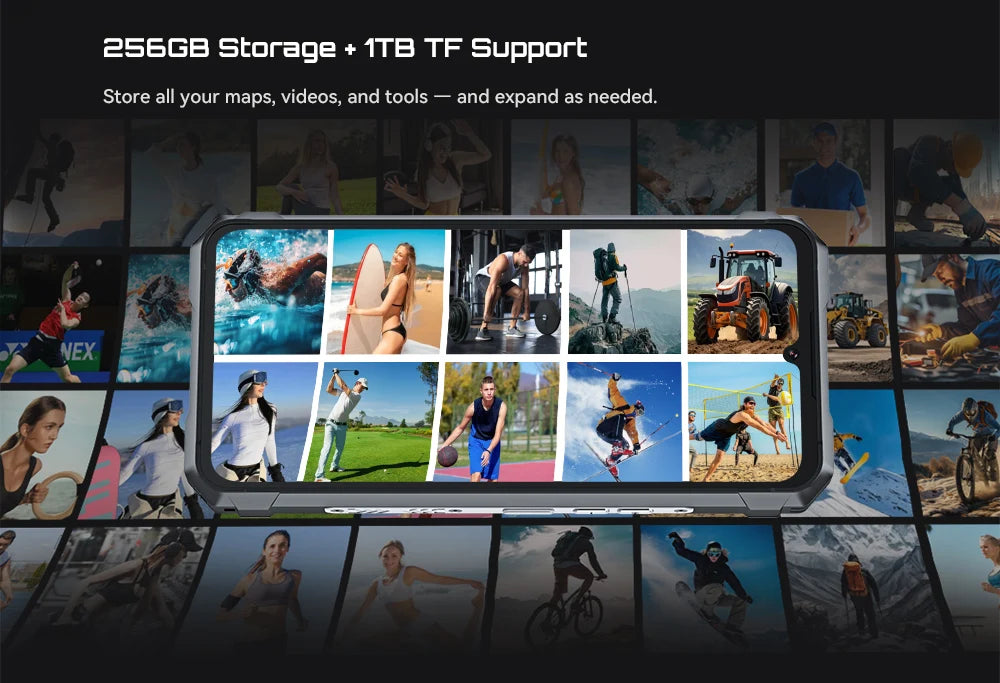 Rugged Smartphone 5G Cubot KingKong 11, 10200mAh Battery, Dimensity 7025, 6nm, 2.5GHz, 32GB RAM(16+16), 256GB ROM,108MP Camera