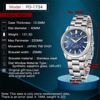 PAGANI DESIGN 40MM Men Quartz Watches TMI VH31 Luxury Business Top Sapphire 316L Stainless Steel 100M Waterproof Watch For Men
