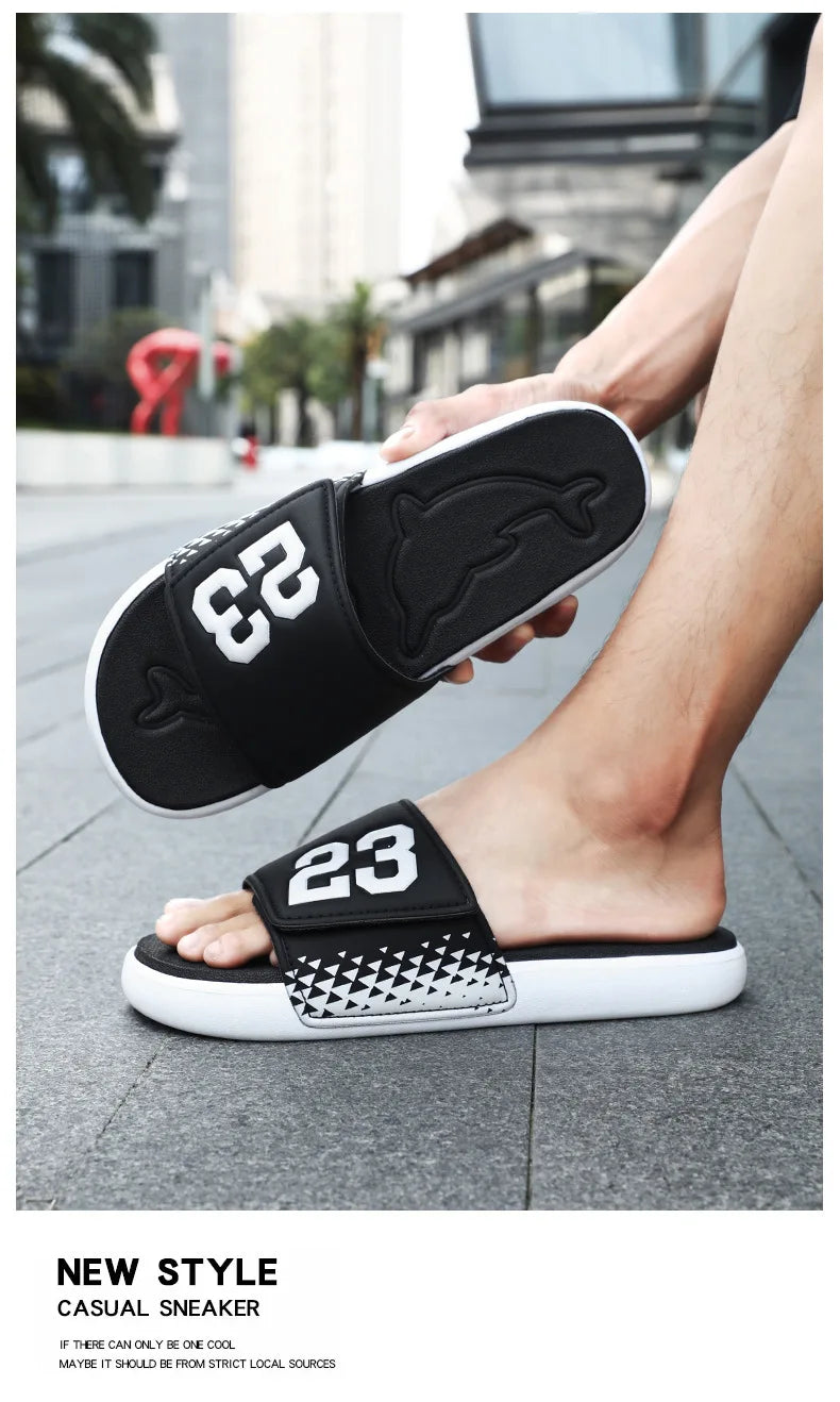 EVA Summer Men's Slippers Unisex Indoor Soft-Soled Anti-slip Sandals Outdoor Trendy Beach Holiday Sandal Shoes for Men Sandalias