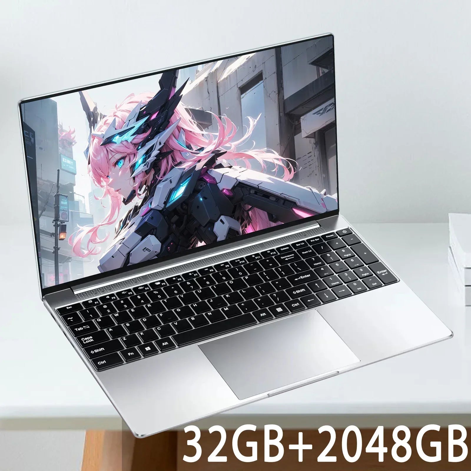 15.6"Laptop Intel Celeron N5095 notebook gamer 32GB RAM 2TB SSD Office Study PC Computer Windows 11 1920*1080 Resolution