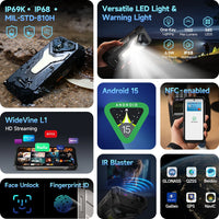 【World Premiere】Ulefone Armor 34 Pro 5G AI Rugged Phone 25500mAh Up to 32GB+512GB Built-in Projector 120Hz 6.95" NFC Smartphone
