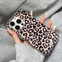 3D Luxury Leopard For Magsafe Grip Tok Phone Case for IPhone 17 16 15 13 Pro Max Wireless Charge Magnetic Stand Holder Cover