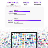 HEADWOLF WPad3 Android 12 Tablet 10.1 inch 6GB RAM DDR4X 128GB ROM UFS 2.1 MTK 8183 Octa-core Tablet PC Rear Camera16MP 7700 mAh