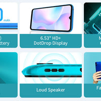 Xiaomi Redmi 9A Global Rom Smartphone 64GB/128GB Cellphone 5000mAh 6.53 inch MTK Helio G25 Octa Core 13MP Smart phone CN Version