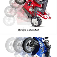 1/6 RC Motorcycle Rc Cars Self-stable Balance Standing on One Wheel Competitive Racing Drift Stunt Electric Motorcycle for Kids