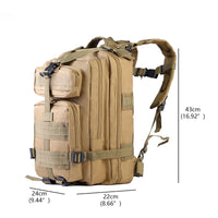 30L/35L/50L Tactical Backpack Outdoor Bags Trekking Sports Bag Camping Rucksack Fishing Hiking Backpack with Bottle Holder