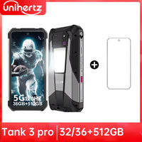 Unihertz Tank 3 Pro 8849 with 100 Lumens 120Hz Projector ,32GB/36GB RAM,512GB ROM,23800mAh 120W Fast Charger,5G,200MP Camera
