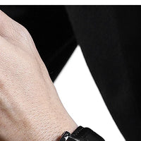 Fashion Mens Watches Top Brand Luxury Genuine Leather Strap Quartz Men's Watch Business Casual Date Chronograph Watch Men