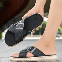 Breathable Summer Flip Flops Men Lightweight Quick Drying Slippers Comfortable Indoor and Outdoor Slides Waterproof Beach Shoes