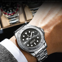 POEDAGAR Business Luxury Man Watch Luminous Waterproof Date Stainless Steel Men Watch High Quality Military Men's Quartz Watches