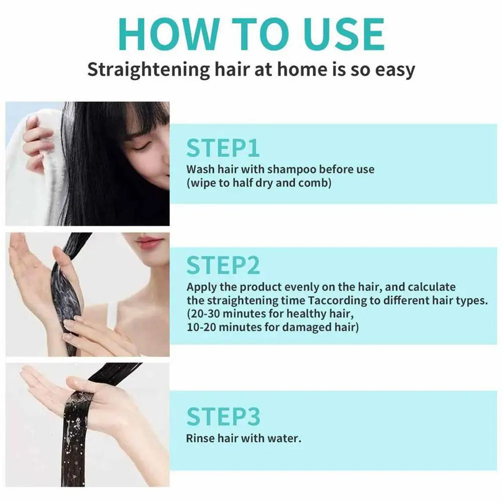 60ml Keratin Hair Straightening Cream Professional Damaged Treatment Faster Smoothing Curly Hair Care Protein Correction Cream