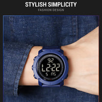 SKMEI 2122 Men's Electronic Watch Sports Waterproof Glow Electronic Watch Multi functional Student LED Watch Men's