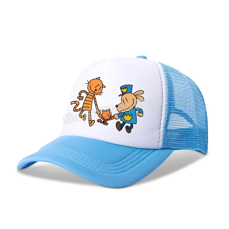 Dog Man Universal Casual Cap Summer Baseball Polyester Hat Adjustable Truck Driver Children Cartoon Peripheral Item Adult Action