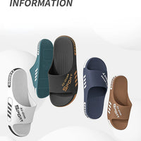 Fashion Men's Slippers Soft Sole Non-slip Men Flip Flops Comfortable Large Size Outdoor Beach Sandals Man Home Bathroom Slippers