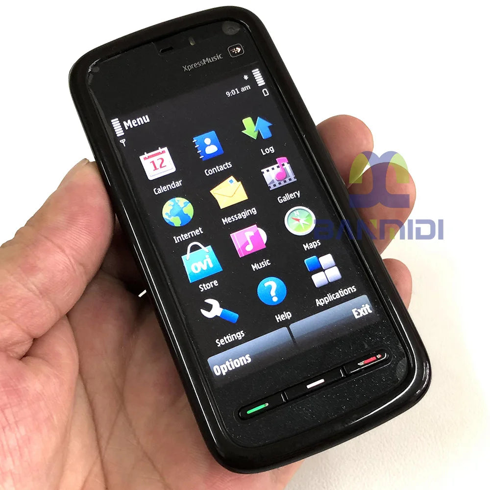 Unlocked Original 5800 Xpress Music Mobile Cell Phone GSM 3G Wifi Bluetooth 3.1MP Camera Touchscreen Cellphone.Made on 2008 Year