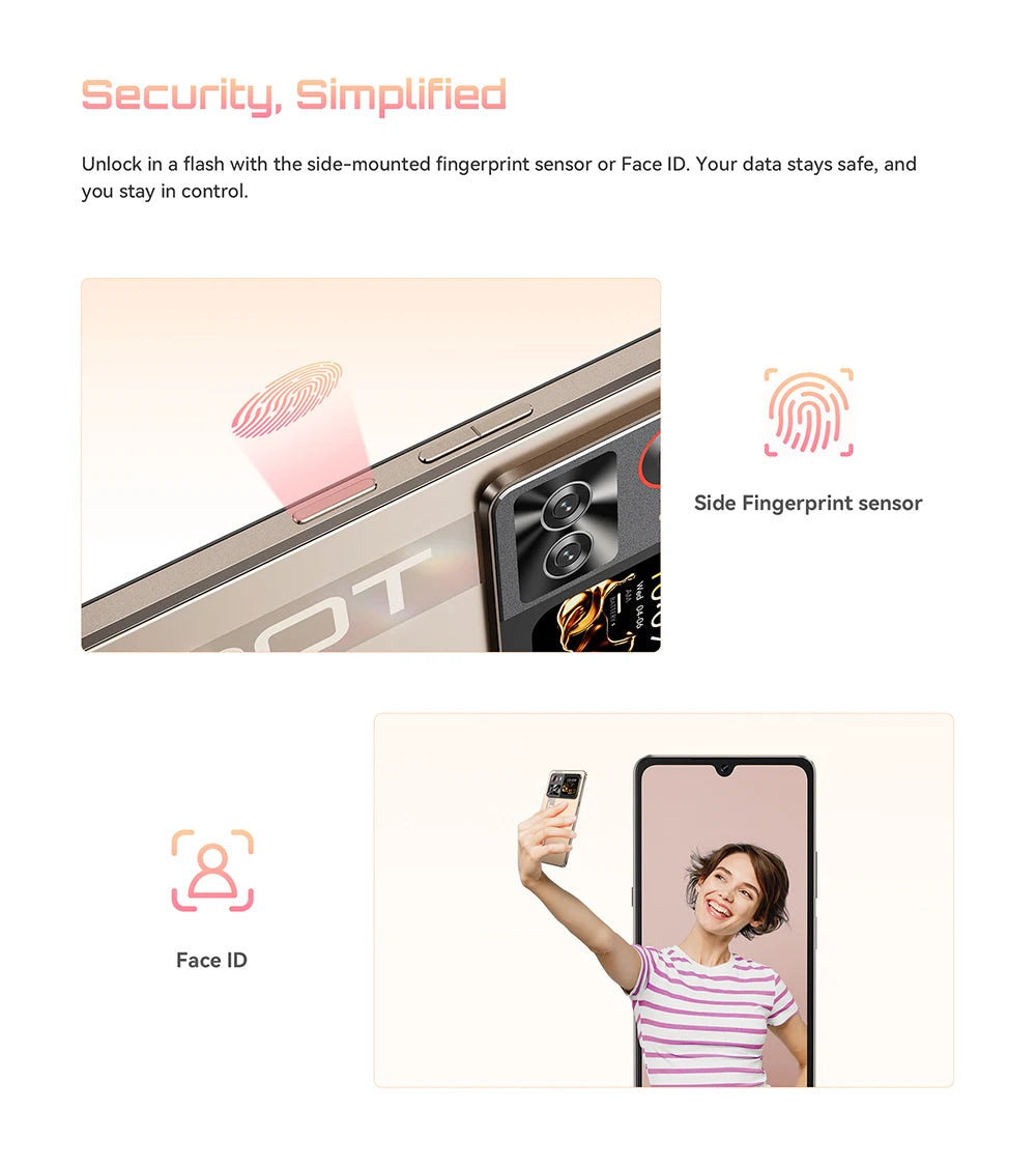 Smartphone 5G Cubot X100, Android 15, Dimensity 7025, 6nm, 2.5GHz,6.88-inch Screen,16GB(8+8),256GB, 64MP Camera, 5100mAh Battery