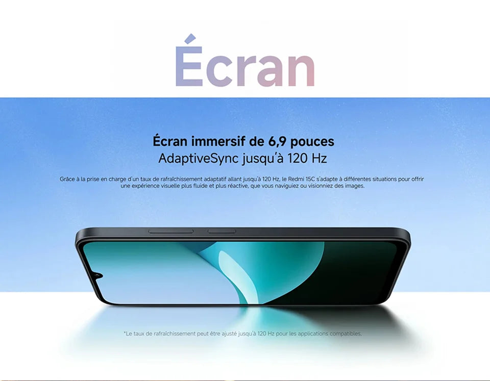 Xiaomi Redmi 15C, Smartphone, 6.9" Screen, 120 Hz, MediaTek Helio G81-Ultra, 6000mAh battery, 50MP Camera, IP64