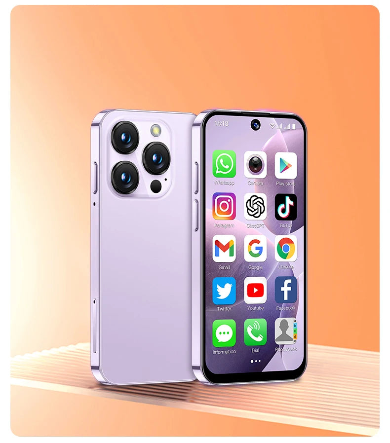 SOYES XS19 Mini Smartphone 3.88in 2GB RAM 16GB ROM Android10.0 With Facial Recognition Dual SIM Standby 3G Network Small Phone