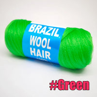 70g/ball Brazilian Wool Hair Yarn for Braiding Synthetic Artificial Senegalese Twisting Wig Hair Attachment Knitting Salon