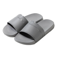 2024 New Summer Men's Solid Home Slides Casual Non Slip Open Toe Slides For Indoor Walking And Bathroom Shower