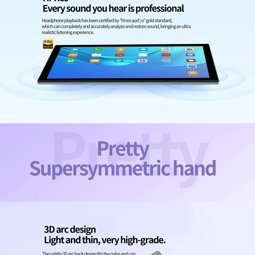 New 5G Pad Pro 10.1-Inch Android Tablet with 8GB RAM, 512GB ROM Octa core Support for calling,  Dual SIM card 8000mAh Battery