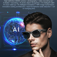 AI Smart Glasses with 8MP Camera Video Recording 100+ Languages Translation Sunglasses Bluetooth Call Music Play Men Women 2025