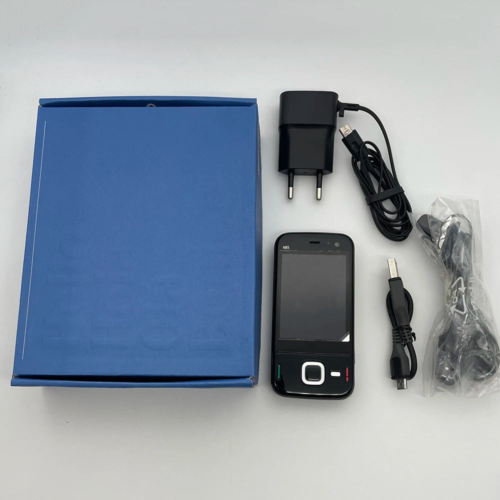 Original N85 GSM 2G 3G Slider Mobile Cell Phone 2.6'' 5MP More Languages English Keyboard Only.Old Symbian Smartphone Unlocked.