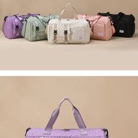 Durable Nylon Travel Duffle Bag, Portable Sports Gym Bag for Overnight Trips Shoulder Duffel Training Bag, Spacious Argyle