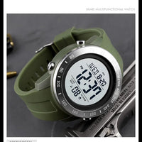 SKMEI 1524  2 Time LED Digital Wristwatches Mens Waterproof Chrono Count Down Male Hour montre homme Big Dial Sport Men Watch