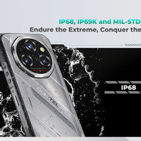 Oukitel WP62 5G Rugged Smartphone 48GB(16+32) +512GB, 6.6" FHD+ 108MP Camera Mobile Phone, 11000mAh 33W, Android 15 Cellphone