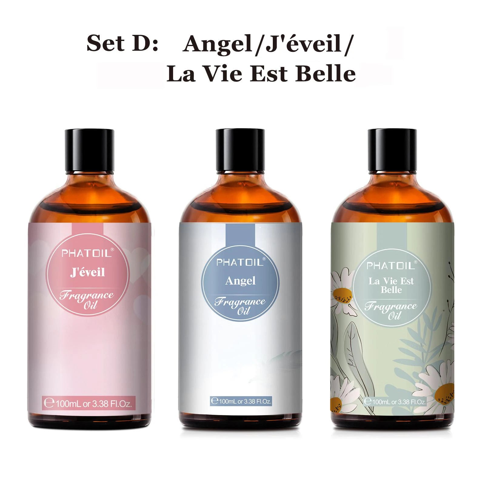 PHATOIL 100ml Aroma Fragrance Oil Fresh Linen Bubble Gum Baby Powder Angel Aromatherapy Essential Oils For Skin Candle Making