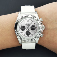 39.3mm VK63 Men's watch Arabian Dial customized Men's watch Luxury Quartz watch man VK63 Sport Chronograph Sapphire Glass watch